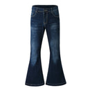 Vintage Pants For Men High Waist Jeans Bootcut Men's Flare Wash Denim Cargo Pants Punk Full Length Light Pocket Men's Pants