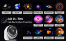 Galaxy Projector for Bedroom Pro Version HD 12 in 1 Film Discs Star Projector Galaxy Light Planetarium Projector with Timer White Noise 360 ° Rotation Bluetooth Remote Control