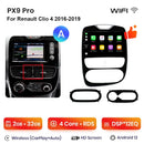 AWESAFE PX9 车载收音机 适用于 雷诺 Clio 4 2012-2019 无线 Carplay 屏幕 安卓自动立体声 GPS 导航 FM RDS BT SWC