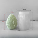 Easter Egg Silicone Candle Mold Aromatherapy Plaster DIY Craft Candles Making Tools Ornaments Embossed Flower Egg Mold