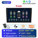 适用于Univers车载收音机的Android 14 双DIN Apple Carplay车载多媒体播放器 GPS Android Auto IPS屏幕 RDS DSP车载音响
