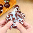 1pc Handmade Mint Dark Chocolate Squeeze Ball, slow rebound with crispy and soft texture. Relieves stress and anxiety for all genders. Nice as party favors and holiday gifts.