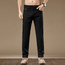 97% Cotton 2024 Autumn Men's Clothing Business Trousers Men Straight Casual Pants Men's Pants Cotton Black Gray Khaki Brand