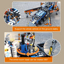 Mould King 19014 科技系列汽车玩具 MOC-89879 气动混凝土泵车模型积木 儿童圣诞礼物