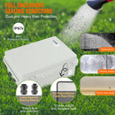 SucceBuy Outdoor Electrical Junction Box ABS Plastic Hinged Cover Stainless Steel Latch IP67 Waterproof for Electrical Projects
