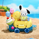 New Keeppley Building Block Sanrio Kuromi Half Mermaid Original Cute Cartoon Assembly Model Decoration Children's Toys Girl Gift
