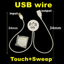 DC5V 12V 24V Smart Touch Sensor Switch Dimmer Penetrable Switch Sensor for Home Closet Corridor LED Strip Light Switch Sensor