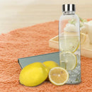Upors 360ml 550ml Sport Style Glass Water Bottle Portable Bicycle Tour Solid Transparent Office Bottle