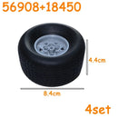 Car Truck Wheels Hub Bricks MOC Technical Tire Wheel Cross Hole Set Motorcycle Tyre & Rim Construction Building Blocks
