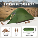 Naturehike Cloud Up 2 People Tent Ultralight 20D Camping Tent Waterproof Outdoor Hiking Travel Backpacking Cycling Fishing Tents