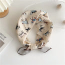 Approx 55cm Cotton Linen Square Scarf Neckerchief Spring Autumn Scarves Neck Scarf Turban Bandanas Headband Decoration for Women