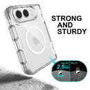 Luxury Clear Shockproof Hinge Bracket Phone Case For iPhone 18 Duo For iPhone 18 Fold Ultra Magnetic Folding Hard Protect Cover
