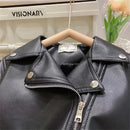 Boys Handsome Leather Jackets Kids 2-8 Years New Classics Spring Autumn Coats Baby Children Pu Outerwear Kids Zipper Fly Clothes