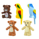 Figures Animal Building Block MOC City Goat Sheep Eagle Owl Panda Parrot Seagull Penguin Zoo Fram Accessories Bricks Toy Gift