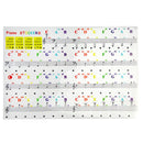 49/54/61/88 color Transparent Piano Keyboard Stickers Electronic Keyboard Key Piano Stave Note Sticker Symbol for White Keys