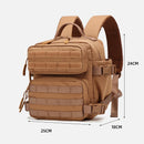 The Ruckdack | 900D Tactical Molle Daypack with Dual Cup Holders