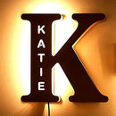 Custom Letters LED Night Light Wooden Engraved Name Home Decor Wedding Birthday Party Christmas New Year Decoration Lover's Gift