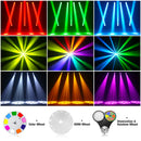 Somspot 180W Moving Head Light Beam Rainbow Effect Stage Lighting Projector for Parties Wedding Church Live Show Bar Club