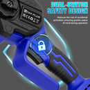 Mini Chainsaw Cordless 6-Inch Handheld Small Chain Saw with Battery, Blue 21V Battery Powered Portable Electric Mini Chainsaw with Safety Lock for Courtyard Garden Household Tree Branch Trimming（Installed and ready to use i