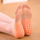 Unisex Invisible Height Increase 5CM Silicone Socks Gel Heel Pads Orthopedic Arch Support Heel Cushion Insoles Foot Massage Pad
