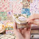 Journamm 100patterns Aesthetic Flower Materials Paper Decor Junk Journal Planner Collage Stationery DIY Scrapbooking Craft Paper