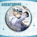 Honkai:Star Rail Concerts Magazines Aventurine Double Flash Badge 75mm Laser Pin Accessories for Clothes Backpack Decor Brooches
