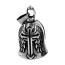 Eagle Biker Cross Jesus Bell Pendant Stainless Steel Norse Viking Warrior Spartacus Helmet Rose Lady Rider Saint Mary Jewelry