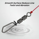 Goture 30pcs/lot Fishing Swivels High Speed Double Rolling Swivels Flexible Rotation Stainless Steel Swivel Fishing accessories