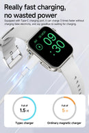 COLMI P80 Type-c Smartwatch Men Women Health Manager Bluetooth Call IP67 Waterproof Flashlight Smart Watch For Xiaomi iOS Phone