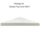 3x3m Outdoor Garden Parasol Cloth Gazebo Awning 118"x118" Canopy Replacement Pergolas Cloth For Outdoor Garden Canopy Sunshade