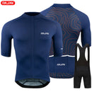 Raudax 2024夏季青少年短袖骑行服套装透气山地自行车骑行服Maillot Ropa Ciclismo队服套装