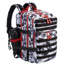 LHI 45L Tactical Backpack for Men and Women Large Athlete Gym Bag Outdoor Sports Hiking Survival Rucksack with Bottle Holder