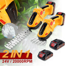 NEWBENY 2 IN 1 Electric Hedge Trimmer Handheld Cordless Lawn Mower Pruning Scissors Garden Power Tool For Makita Battery Pin