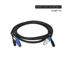 SHEHDS Powercon Plug And DMX Signal Line Connection 2/3 Meters Hand in Hand Cables Lighting Accessories For Stage DJ Disco