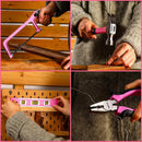 DEKO 家用技工工具箱，带 12V 无绳电钻手修理工具套装组合套件，收纳整理抽屉箱