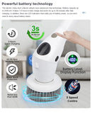 New 8-in-1 Electric Cleaning Brush Bathroom Kitchen Brush Cleaning Multifunctional Household Cleaning Brush With LED NightLight