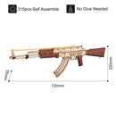 Robotime Rokr 3D Wooden Puzzle Mini Toys Gun for Boys Man Building Block Kits Xmas Gifts for Family Easy Assemble LQ502