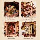 Robotime ROKR Cuckoo Clock Mechanical 3D Wooden Puzzle Christmas Cuckoo Clock Building Kit Holiday DIY Project for Teens Adults