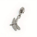 5PCS Dragonfly Bee Wallet Cosmetic Bag Pull Tab Slider Pencil Case Coat Messenger Bag Metal Insect Zipper Fashion Cute Pendant