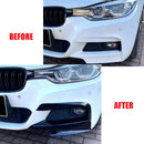 适用宝马配件 3系 F30 F31 F35 M运动版 320i 325i 328i 335i 2012-2019款 雾灯罩饰件 前扰流板
