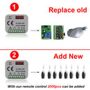 SMG-662 RX MUTI 300-900mhz Universal Garage Door Remote Control 433mhz 868mhz Receiver Switch 2CH AC/DC 9-30V Sell in a Package
