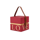 Wedding Favor Gift Packaging Box Handled Candy Box for Valentine's Day Christmas Present Boxes Square Candy Jewelry Storage Case
