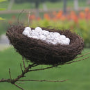 8-25cm Round Rattan Bird Nest Easter Decoration Bunny Eggs Artificial Vine Nest For Home Garden Decor Happy Easter Party Supply