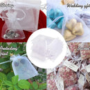 1-200pcs Organza Drawstring Pouches, Gift Bags Candy Jewelry Party Wedding Favor Bags Gift for Christmas Candy Wedding Birthday