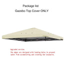 3x3m Outdoor Garden Parasol Cloth Gazebo Awning 118"x118" Canopy Replacement Pergolas Cloth For Outdoor Garden Canopy Sunshade