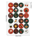 1sheet Merry Christmas Stickers Santa Claus Gifts number Seal Labels Stickers merry Xmas Decor for home new year Labels Navidad