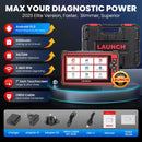 2025 NEW LAUNCH X431 CRP919E OBD2 Scanner Bidirectional Scan Tool as CRP919EBT, CANFD & DoIP, ECU Coding, 35+ Service, Active