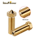 8pcs 3D Printer Parts Volcano Nozzle Brass Stainless Steel 0.4 0.6 0.8 1.0 1.2mm M6 Heatblock Nozzle Sidewinder Genius Anycubic