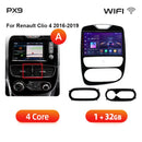 AWESAFE PX9 车载收音机 适用于 雷诺 Clio 4 2012-2019 无线 Carplay 屏幕 安卓自动立体声 GPS 导航 FM RDS BT SWC
