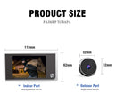 The Threshold Sentinel | 3.5" Digital Door Peephole Camera with 120° Wide-Angle Night Vision